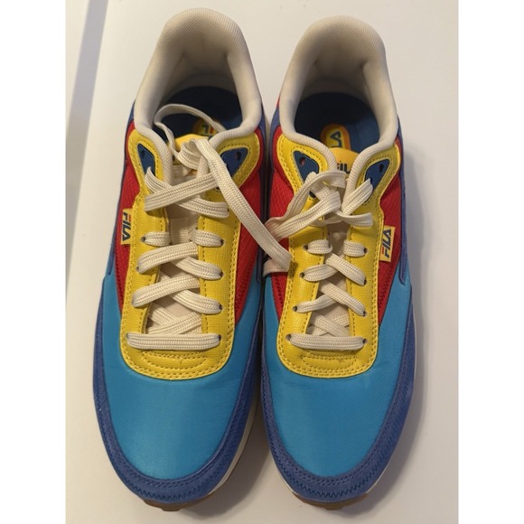 Fila Other - Fila Renno Sneakers Mens Size 9 Blue Yellow Red Colorblock Retro 1CM01280-431
